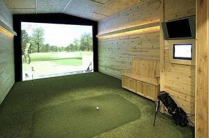 Garage with golf theme