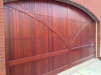 Arched Wooden Garage Door