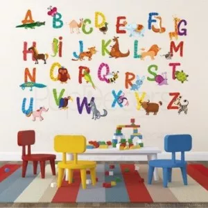 Alphabet wall sticker