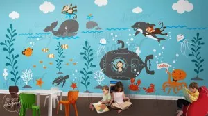 Underwater wall sticker